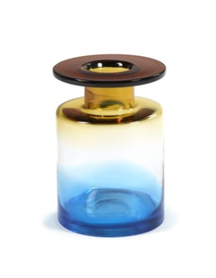 Vase M Blue Amber Wind & Fire