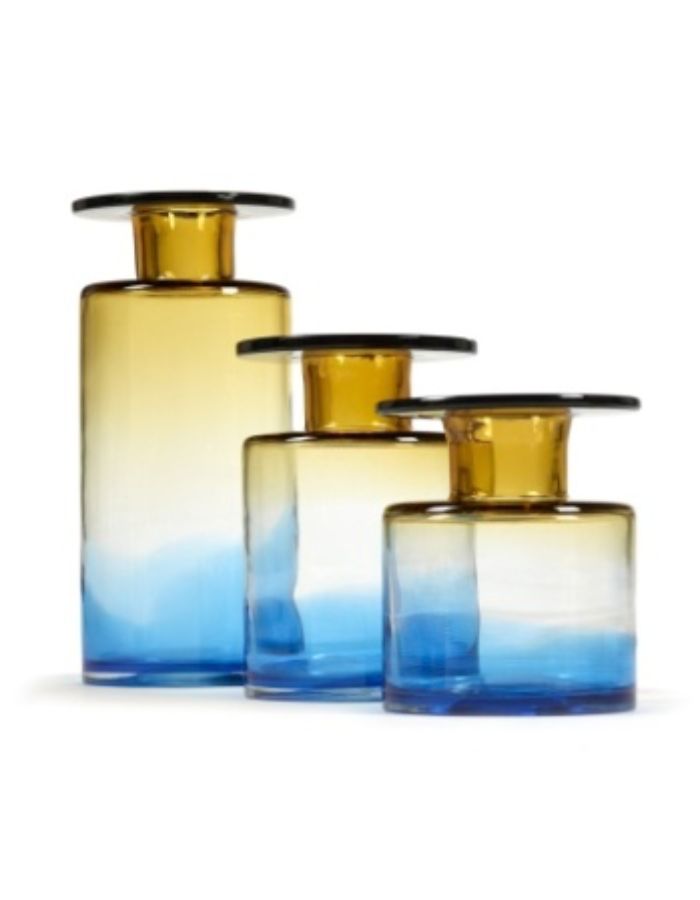 Vase M Blue Amber Wind & Fire