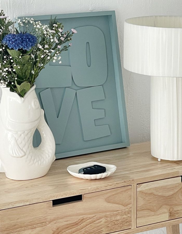 Vase Pichet Poisson Blanc Cassé
