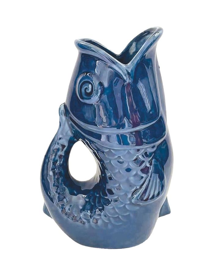 Vase Pichet Poisson Bleu