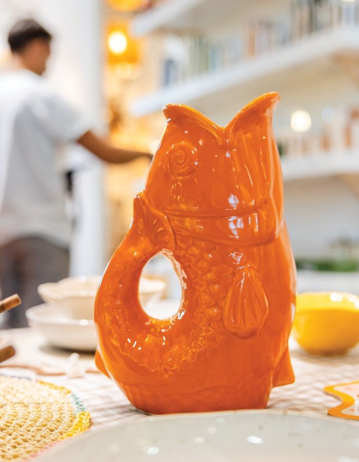Vase Pichet Poisson Rose Orange