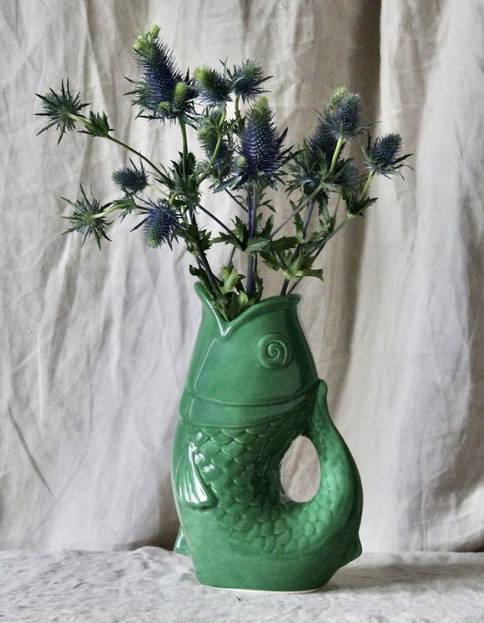 Vase Pichet Poisson Vert