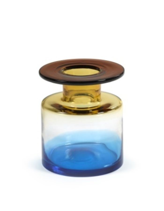 Vase S Blue Amber Wind & Fire