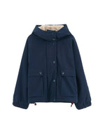 Veste Jenna America bleu marine à capuche pour femme Bellerose