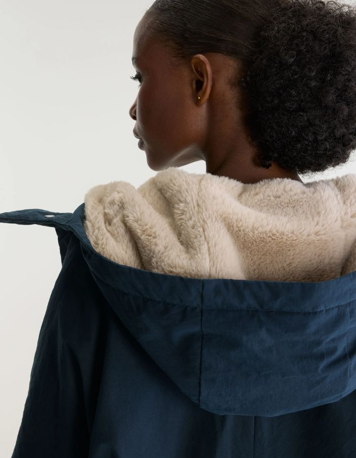 Veste Jenna America bleu marine à capuche pour femme Bellerose