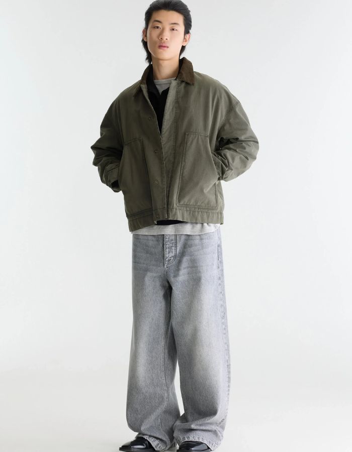 Veste homme Plod Thyme vert thym en coton ripstop Bellerose
