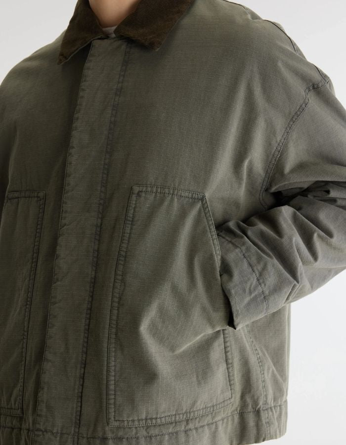 Veste homme Plod Thyme vert thym en coton ripstop Bellerose