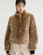 Veste femme Enjoy Display A en fausse fourrure léopard Bellerose