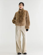 Veste femme Enjoy Display A en fausse fourrure léopard Bellerose