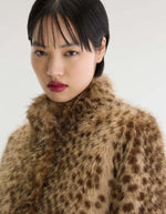 Veste femme Enjoy Display A en fausse fourrure léopard Bellerose