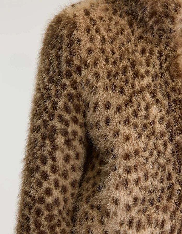 Veste femme Enjoy Display A en fausse fourrure léopard Bellerose