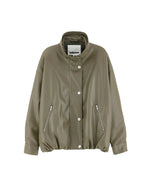 Veste femme Jellis Dusty Olive en similicuir Bellerose
