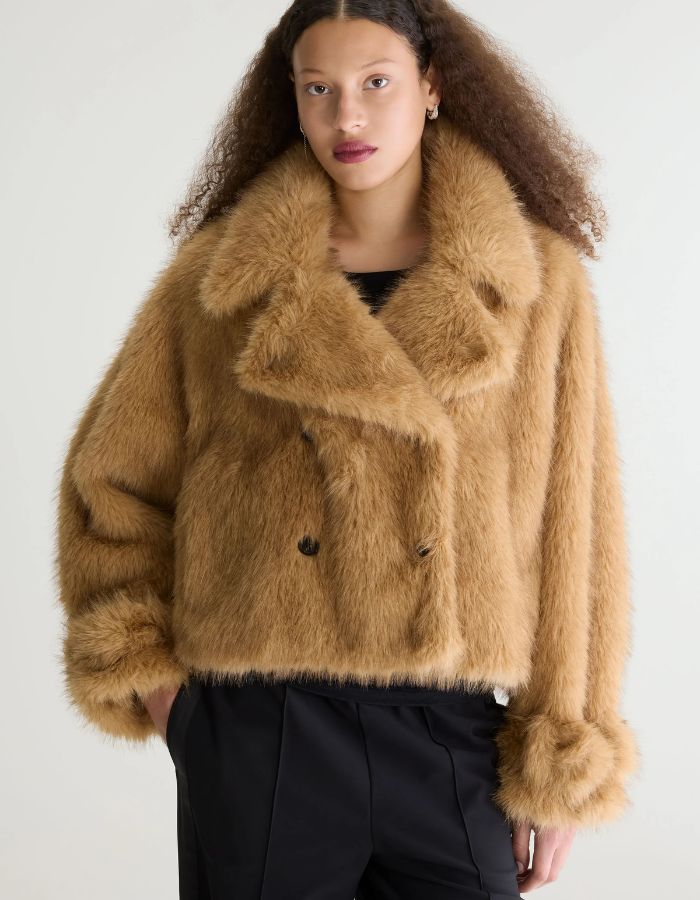 Veste courte Elordi Ambre en fausse fourrure Bellerose