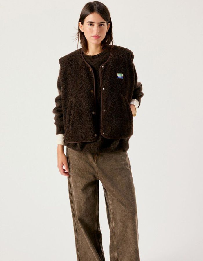 Veste sans manches Hoktown Marronnier Chiné American Vintage