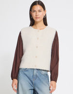 Gilet sans manches Panora Birch Melange – ICHI