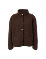 Veste Patsy Dark Brown effet bouclette – JC Sophie