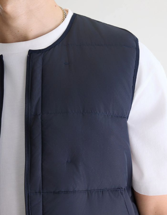 Veste sans manches homme Hoch Navy matelassée Bellerose