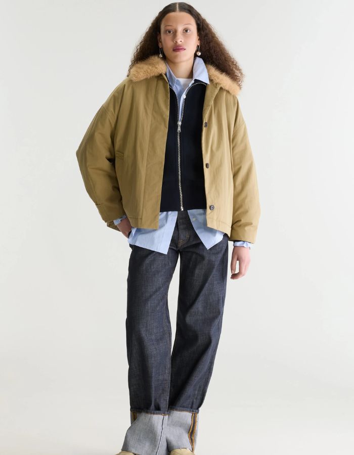 Veste courte Hilma Soil style trench beige pour femme Bellerose