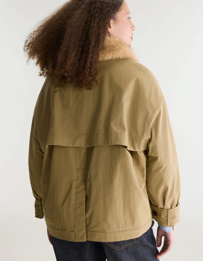 Veste courte Hilma Soil style trench beige pour femme Bellerose