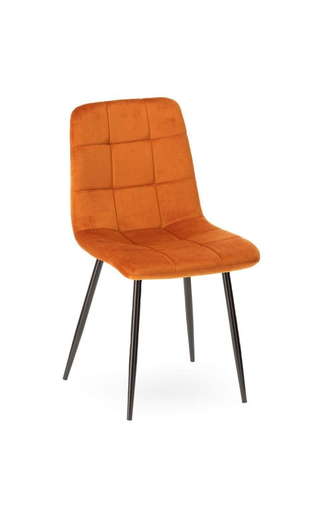 trinity-chaise-velours-orange